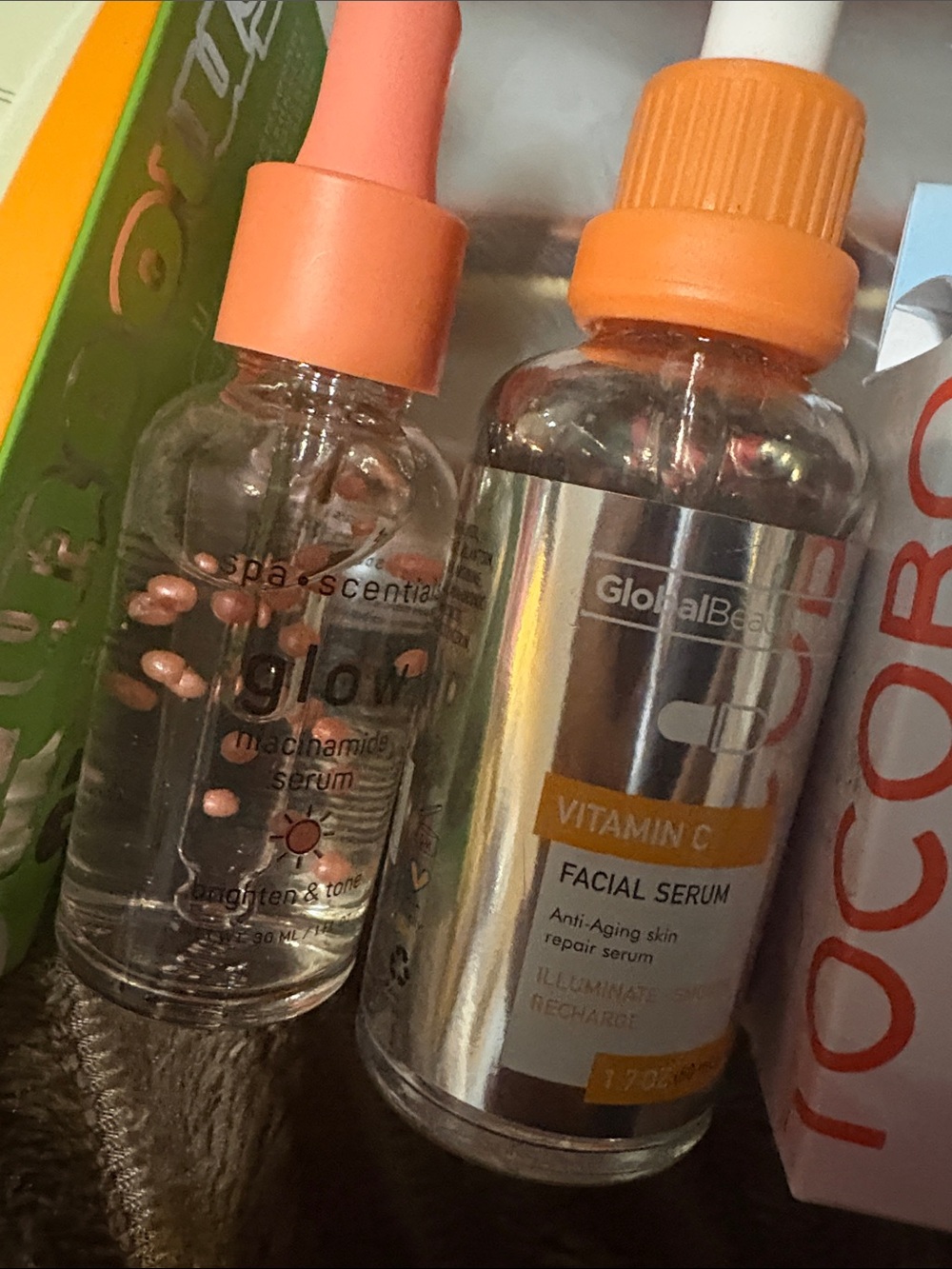 Skincare & Lip Gloss Bundle with Orange-Accent Droppers - Picture 3 of 4
